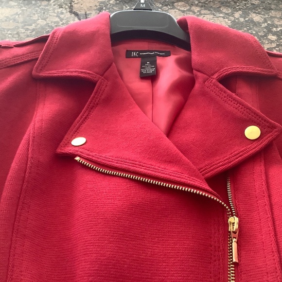 iNC Red Jacket Size Medium NWT - Picture 8 of 16